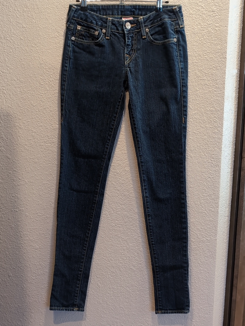 True Religion 27x34 Dark Blue Slim Fit Jeans
